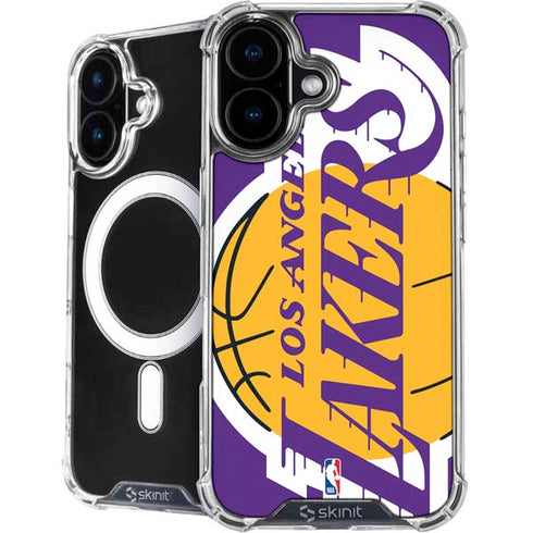 NBA Los Angeles Lakers Large Logo iPhone 16 MagSafe Case