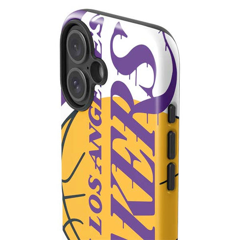 NBA Los Angeles Lakers Large Logo iPhone 16 Plus Impact Case