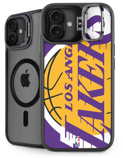 NBA Los Angeles Lakers Large Logo iPhone 16 Plus Kickstand Case