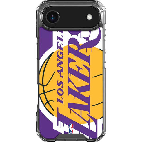 NBA Los Angeles Lakers Large Logo iPhone 17 Air Clear Case