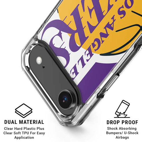 NBA Los Angeles Lakers Large Logo iPhone 17 Air Clear Case