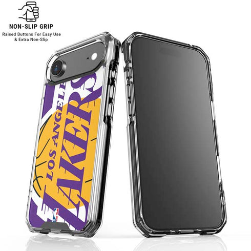 NBA Los Angeles Lakers Large Logo iPhone 17 Air Clear Case