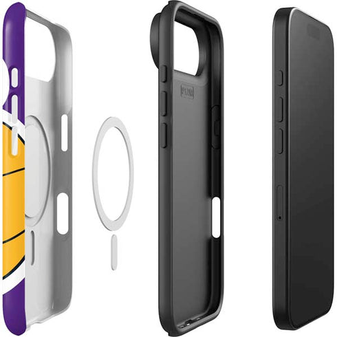 NBA Los Angeles Lakers Large Logo iPhone 17 Air Magsafe Impact Case