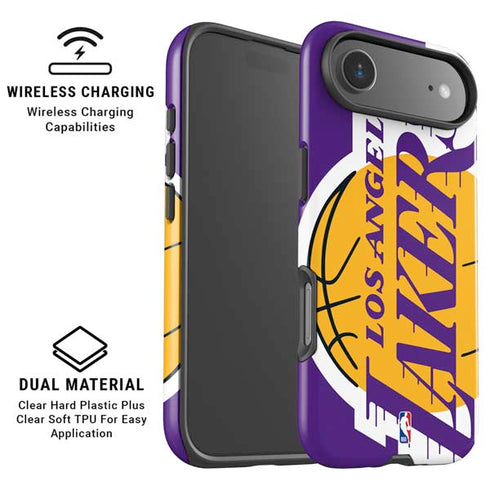 NBA Los Angeles Lakers Large Logo iPhone 17 Air Magsafe Impact Case