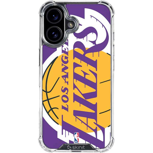NBA Los Angeles Lakers Large Logo iPhone 17 Clear Case