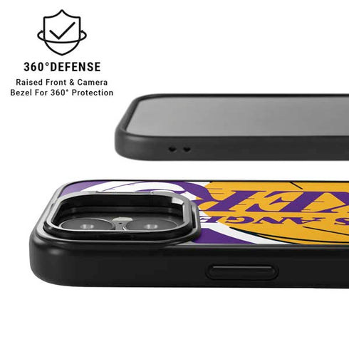 NBA Los Angeles Lakers Large Logo iPhone 17 Kickstand Case