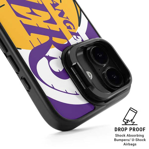 NBA Los Angeles Lakers Large Logo iPhone 17 Kickstand Case