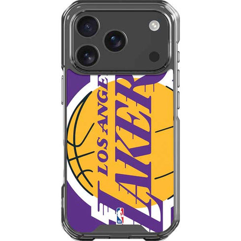 NBA Los Angeles Lakers Large Logo iPhone 17 Pro Clear Case