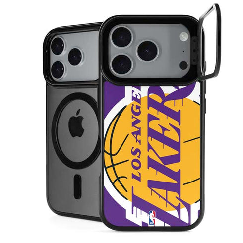 NBA Los Angeles Lakers Large Logo iPhone 17 Pro Max Kickstand Case