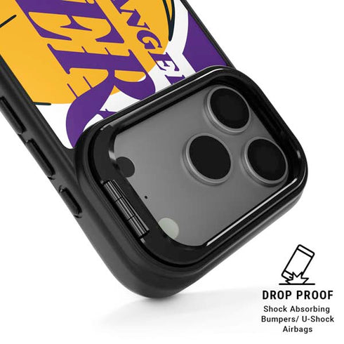 NBA Los Angeles Lakers Large Logo iPhone 17 Pro Max Kickstand Case