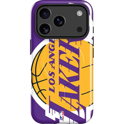 NBA Los Angeles Lakers Large Logo iPhone 17 Pro Max Magsafe Impact Case