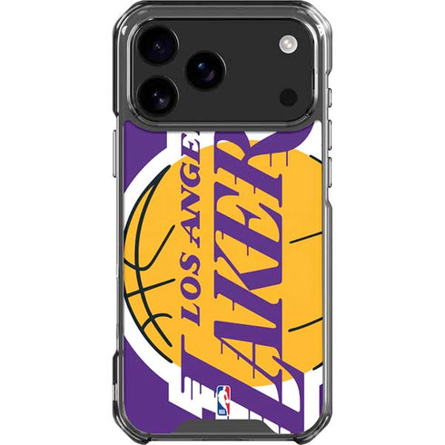 NBA Los Angeles Lakers Large Logo iPhone 18 Pro Max Clear Case