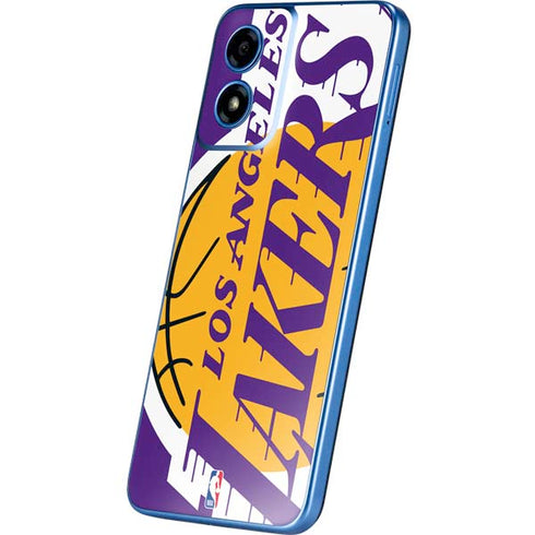 NBA Los Angeles Lakers Large Logo Moto G Play 4G (2024) Skin