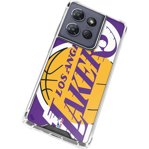 NBA Los Angeles Lakers Large Logo Moto G Power 5G (2025) Clear Case