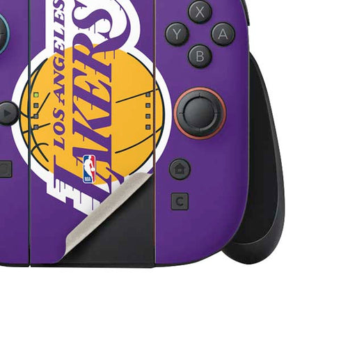 NBA Los Angeles Lakers Large Logo Nintendo Switch 2 (2025) Joy-Con Controller Skin
