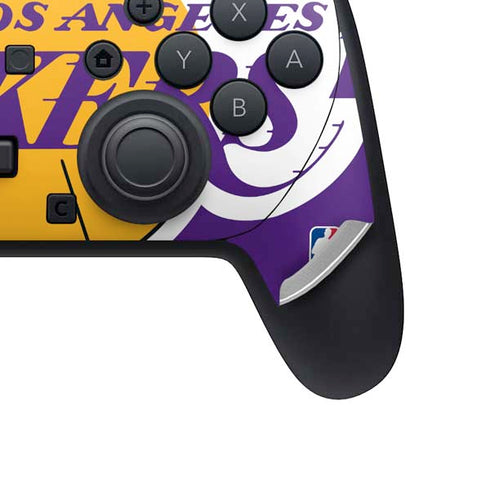 NBA Los Angeles Lakers Large Logo Nintendo Switch 2 (2025) Pro Controller Skin