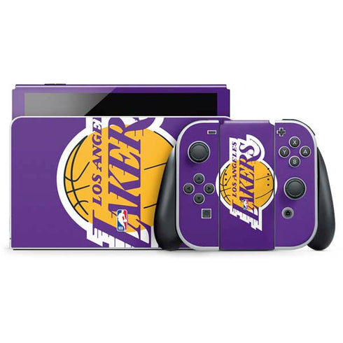 NBA Los Angeles Lakers Large Logo Nintendo Skins