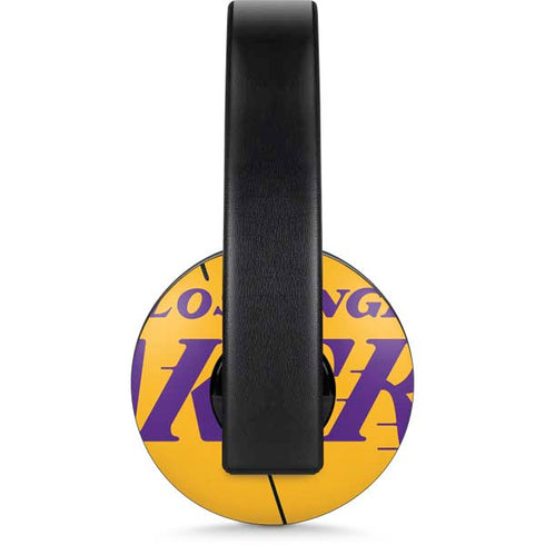 NBA Los Angeles Lakers Large Logo PlayStation 4 Gold Wireless Headset Skin