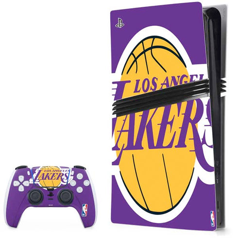 NBA Los Angeles Lakers Large Logo PS5 Pro Bundle Skin