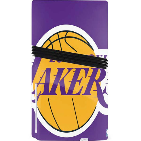NBA Los Angeles Lakers Large Logo PS5 Pro Disk Bundle Skin