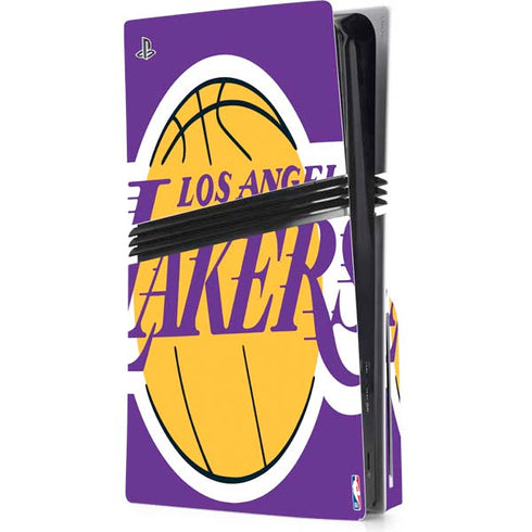 NBA Los Angeles Lakers Large Logo PS5 Pro Disk Console Skin