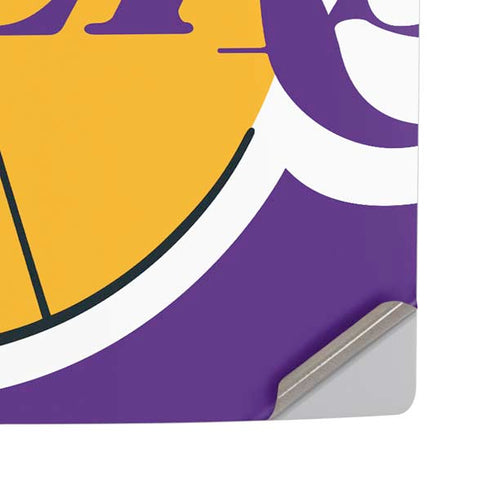 NBA Los Angeles Lakers Large Logo PS5 Pro Disk Console Skin