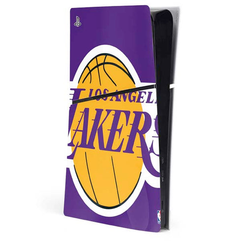 NBA Los Angeles Lakers Large Logo PS5 Slim Digital Edition Console Skin