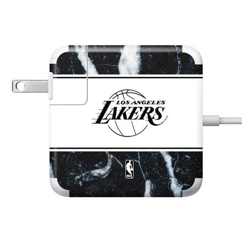 NBA Los Angeles Lakers Marble 85W Power Adapter (15 and 17 inch MacBook Pro Charger) Skin