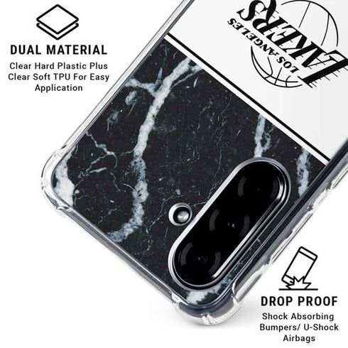 NBA Los Angeles Lakers Marble Galaxy A36 5G Clear Case