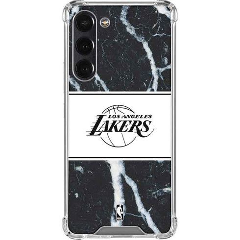 NBA Los Angeles Lakers Marble Galaxy S24 FE Clear Case