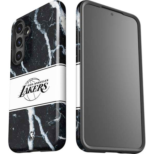 NBA Los Angeles Lakers Marble Galaxy S25 Impact Case
