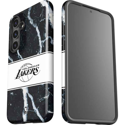 NBA Los Angeles Lakers Marble Galaxy S25 Plus Impact Case