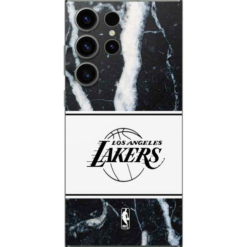 NBA Los Angeles Lakers Marble Galaxy S25 Ultra Skin