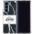 NBA Los Angeles Lakers Marble Galaxy Z Fold5 5G Clear Case