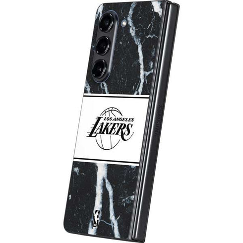 NBA Los Angeles Lakers Marble Galaxy Z Fold5 5G Skin