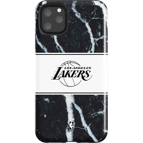NBA Los Angeles Lakers Marble iPhone Cases