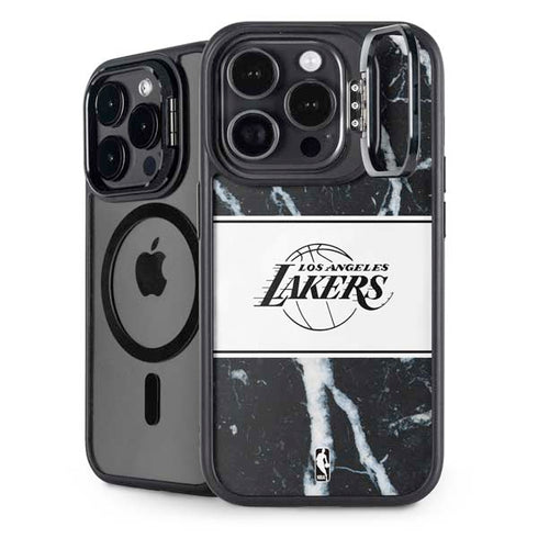 NBA Los Angeles Lakers Marble iPhone 13 Pro Kickstand Case