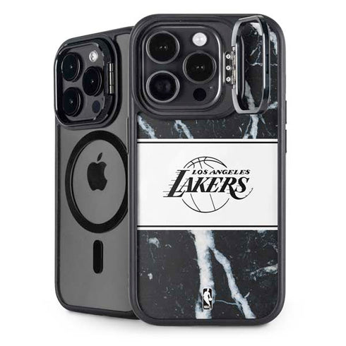 NBA Los Angeles Lakers Marble iPhone 13 Pro Max Kickstand Case