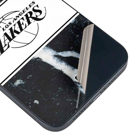 NBA Los Angeles Lakers Marble iPhone 15 Skin