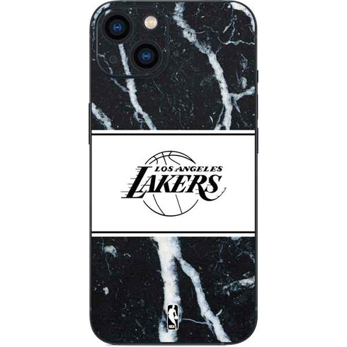 NBA Los Angeles Lakers Marble iPhone 15 Skin