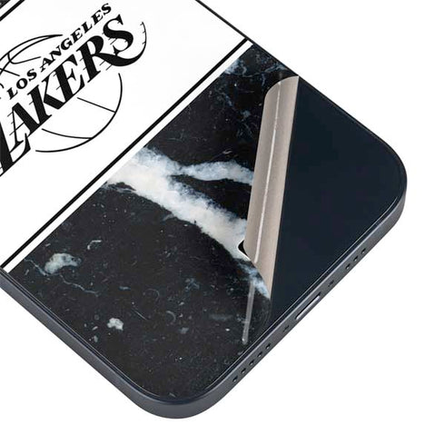 NBA Los Angeles Lakers Marble iPhone 15 Skin
