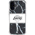 NBA Los Angeles Lakers Marble iPhone 16 Plus Clear Case