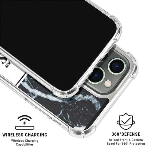 NBA Los Angeles Lakers Marble iPhone 16 Pro Clear Case