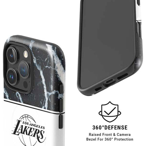 NBA Los Angeles Lakers Marble iPhone 16 Pro Magsafe Impact Case