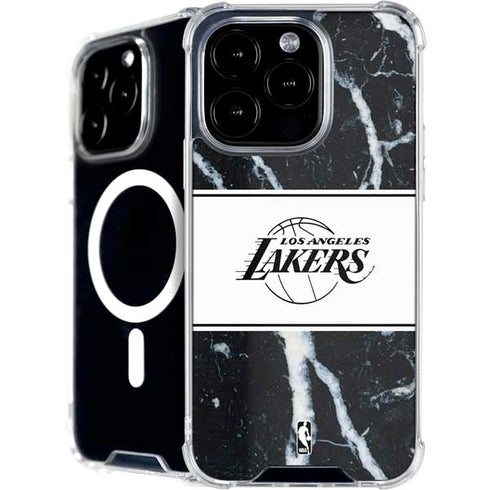 NBA Los Angeles Lakers Marble iPhone 16 Pro Max MagSafe Case