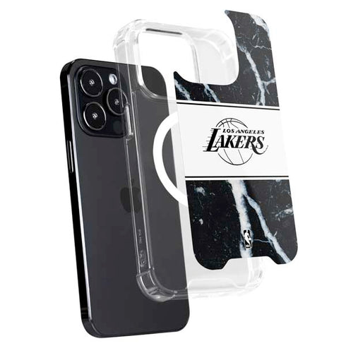 NBA Los Angeles Lakers Marble iPhone 16 Pro Max MagSafe Case