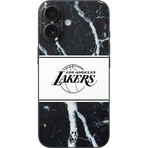 NBA Los Angeles Lakers Marble iPhone 16 Skin