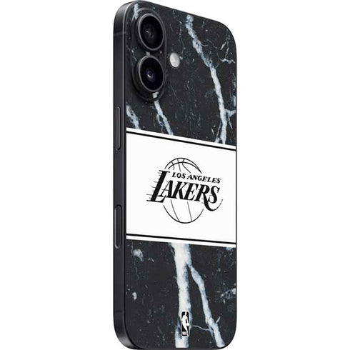 NBA Los Angeles Lakers Marble iPhone 16 Skin
