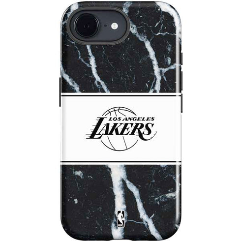 NBA Los Angeles Lakers Marble iPhone 16e Impact Case