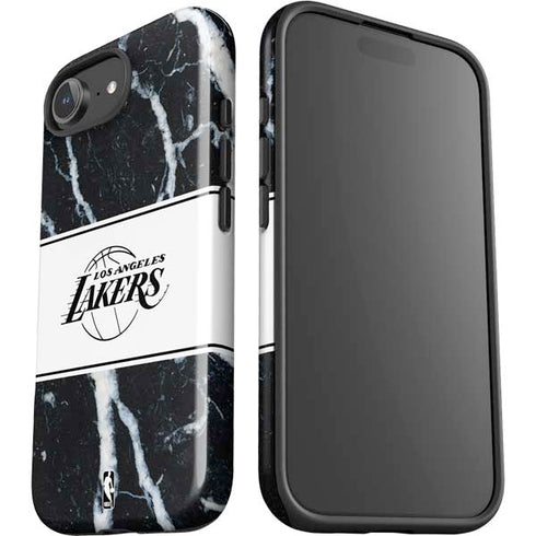 NBA Los Angeles Lakers Marble iPhone 16e Impact Case